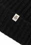 Pure Cashmere Umschlagmuetze - black