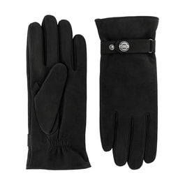 Klassiker Riegel Lederriegel mit Druckknopf - black at ROECKL