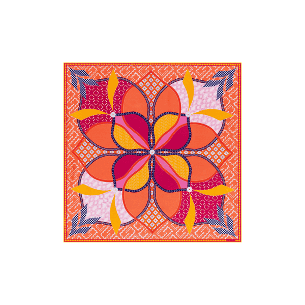 Flower Mandala 53x53 - multi flamingo