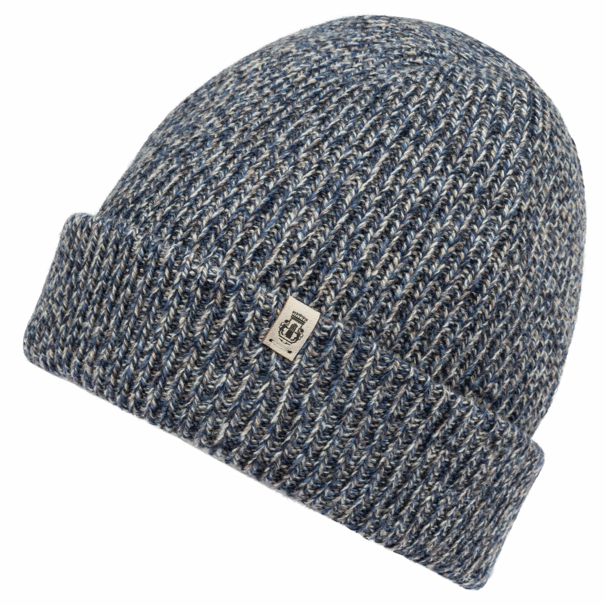 Mouliné Rib Mütze - multi blue