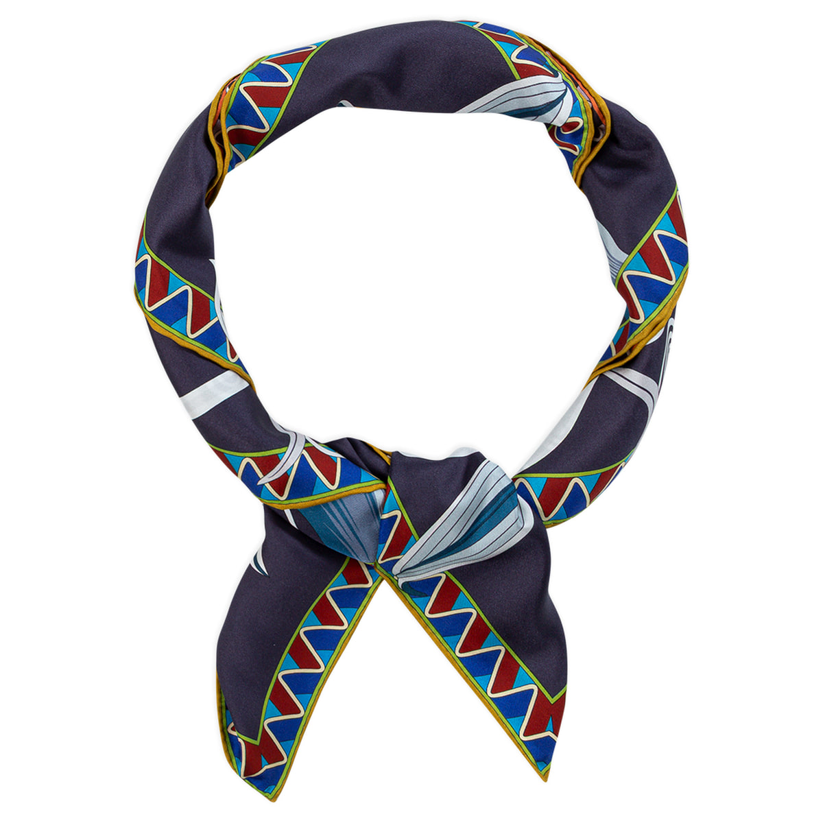 Delia 86x86 - navy/wine