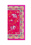 Lucky Elephant 53x53  - multi pink