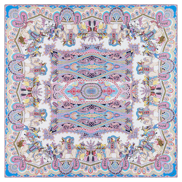 Elephant Parade Silk 140x140 - multi heaven