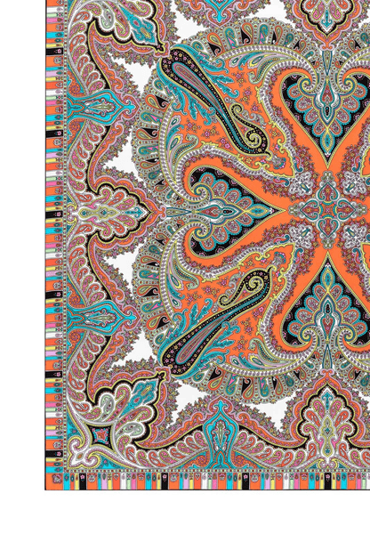 Circular Ornament 90x90 - multi flamingo