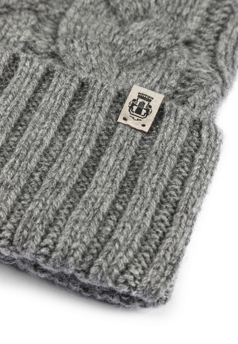 Braided Cashmere Muetze - flanell