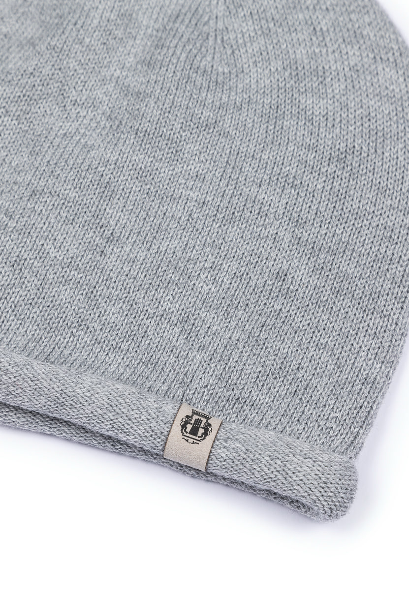 Casual Rib Mütze - silvergrey