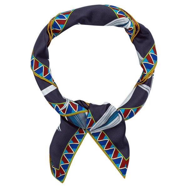Delia 86x86 - navy/wine