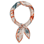 Paisley & Flowers 53x53  - multi tangerine