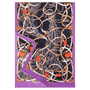 Noble Paisley Scarf 65x180 - black multi