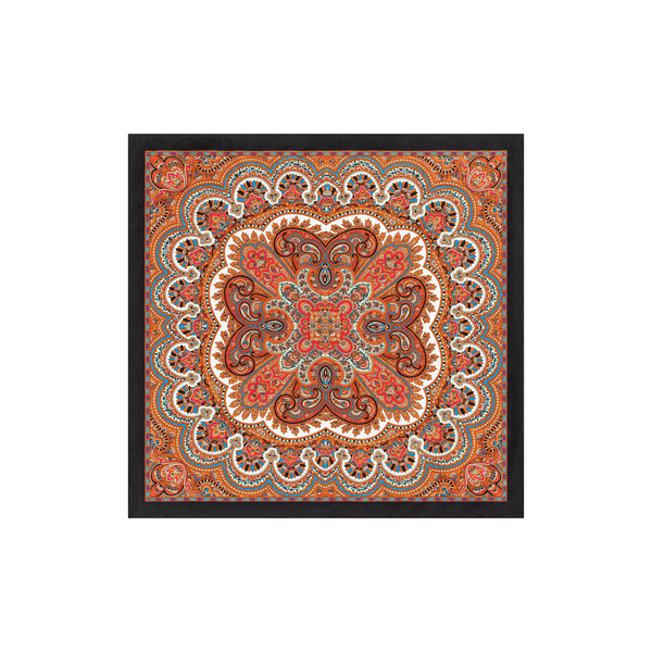 Young Paisley 53 x 53 - multi black