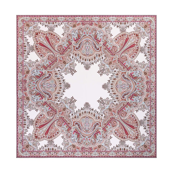 Paisley Reflection 90x90  - multi taupe