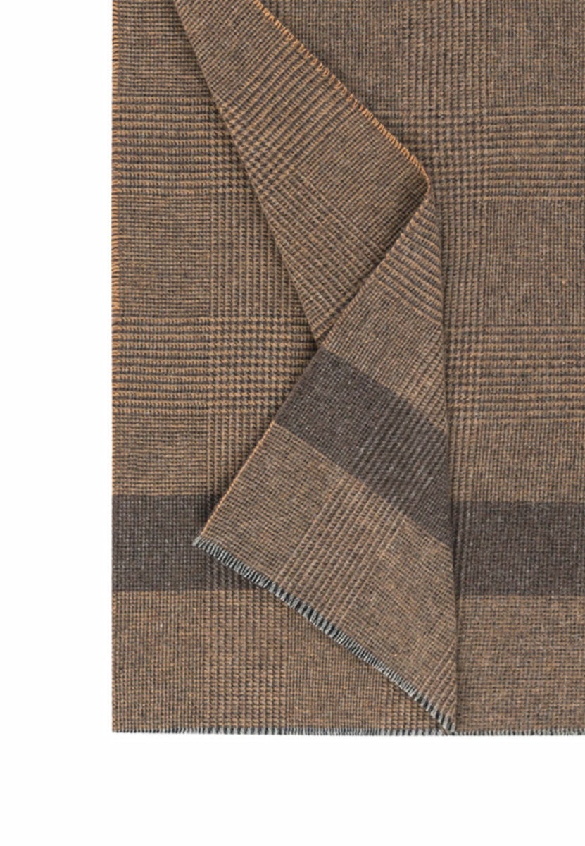Cotton Check 40x180 - camel
