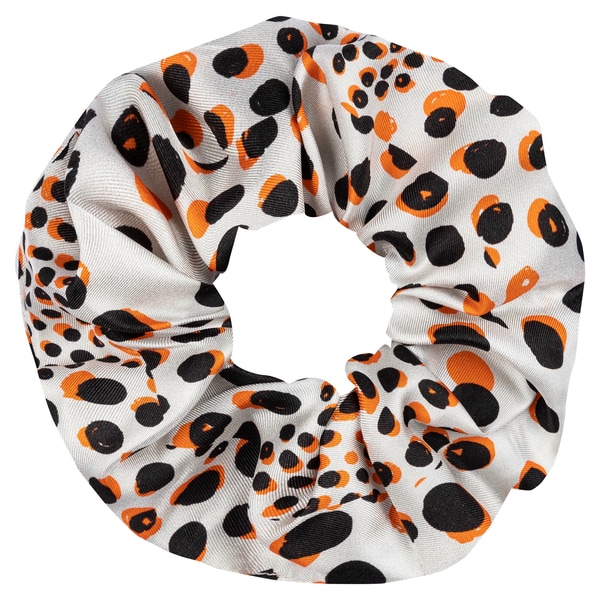 Scrunchie Nature Dots medium - tangerine