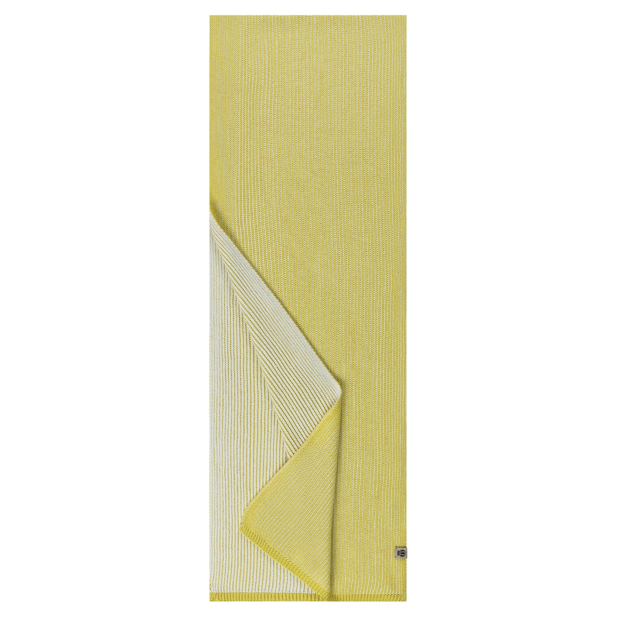Two Tone Rib  Schal 30x180 - lemon
