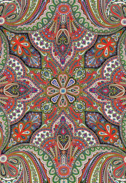 Aesthetic Paisley 140x140 - black flash