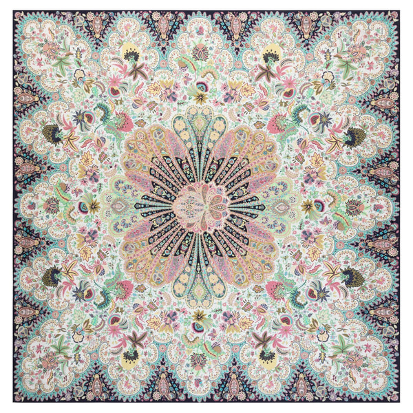 Fior di Seta 140x140  - multi navy