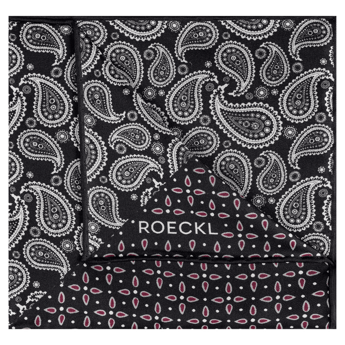 Gentleman´s Poket Square 30x30  - multi black