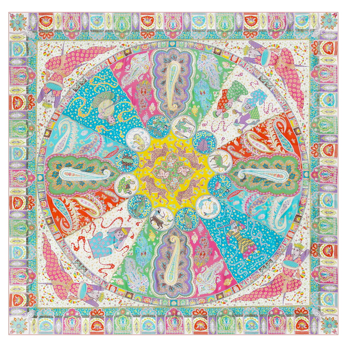 Persisches Horoskop 140x140 - multi orange