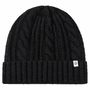 Cabled Charm Mütze  - black