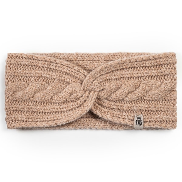 Cabled Charm Strirnband  - cashmere