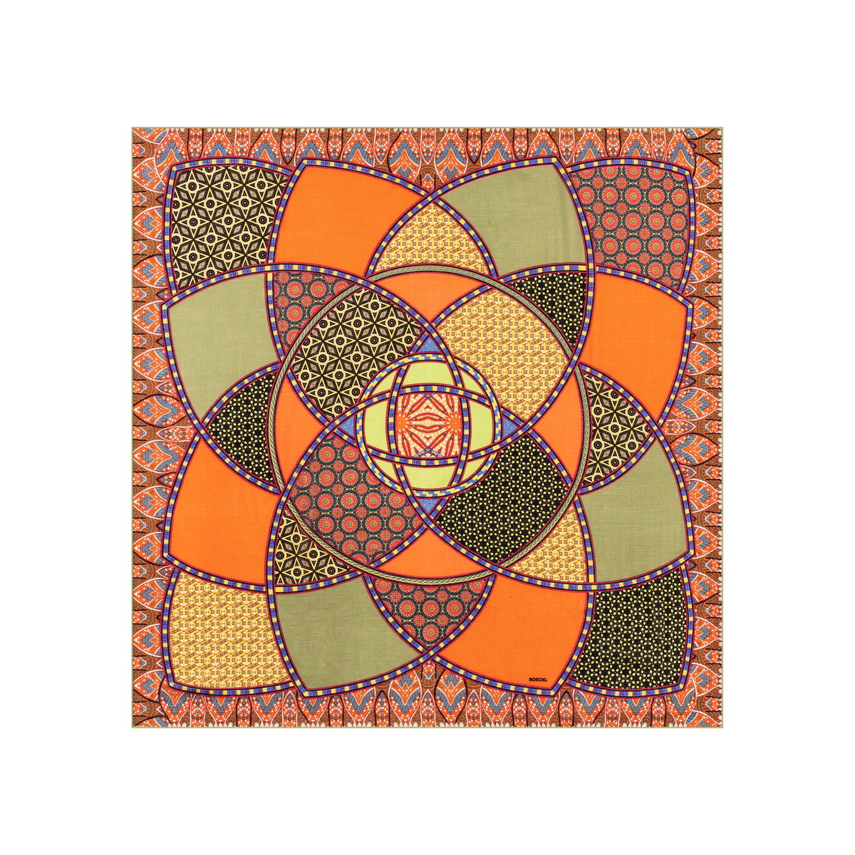 Kaleidoskope 100x100 - multi green