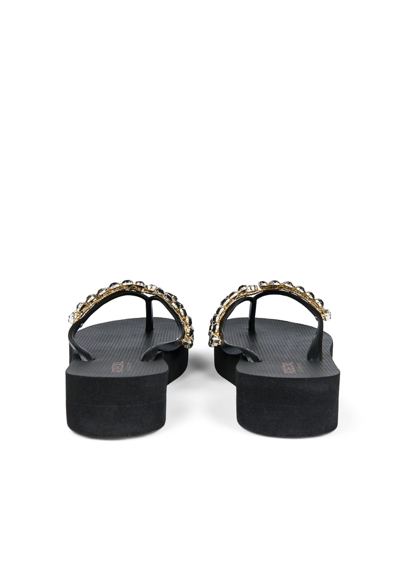 Brillant Summer Zehensandalen - black