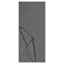 Ripple Jacquard Schal 40x175 - anthracite