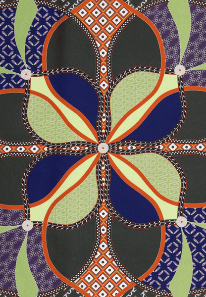 Flower Mandala 53x53 - multi khaki