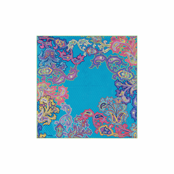 Paisley Illusion 53x53 - turquoise