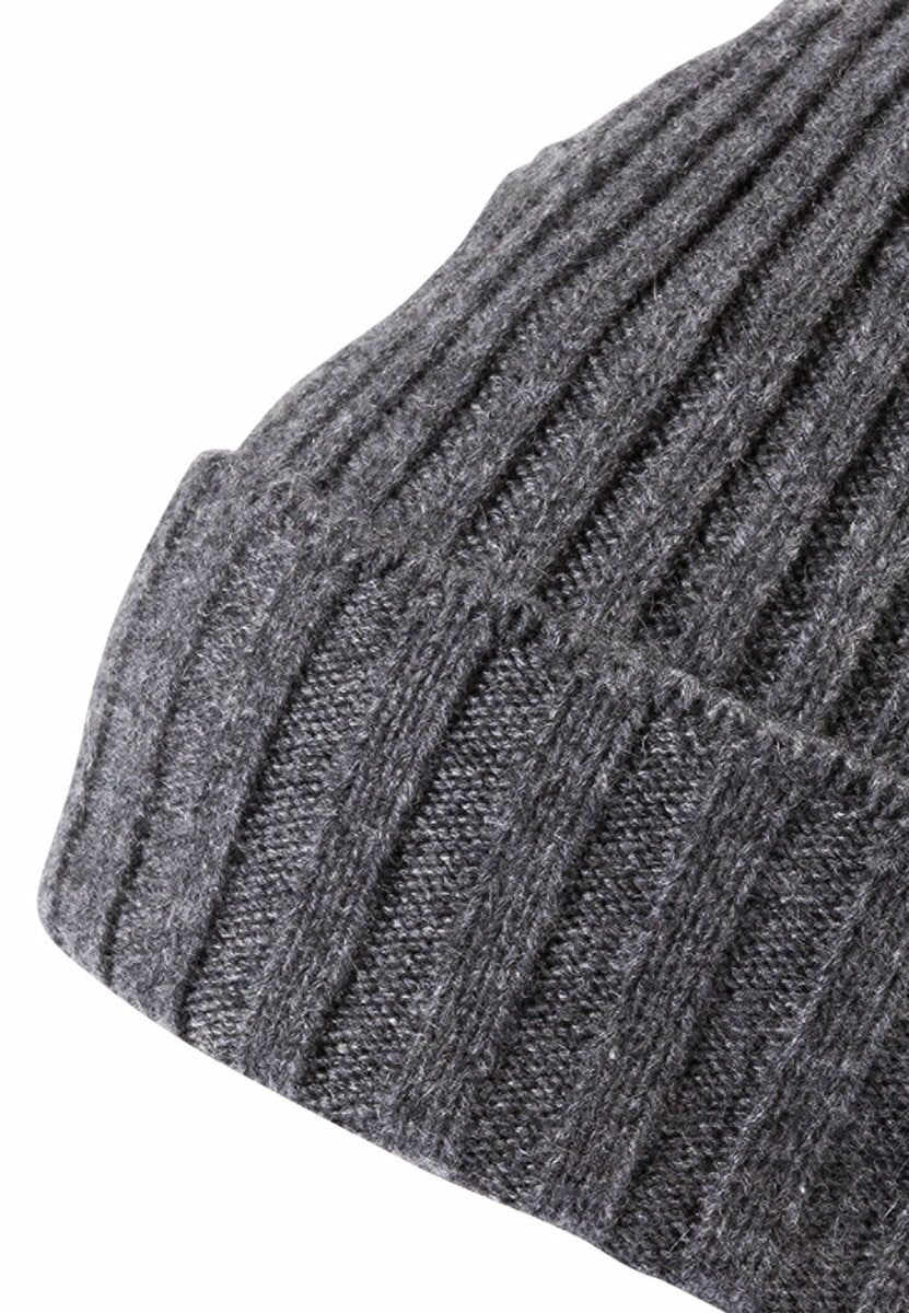 Business Cashmere Muetze mit Umschlag - flanell