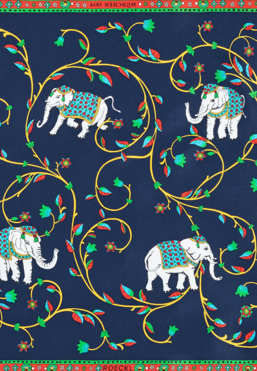 Elephant Garden 53x53 - multi navy