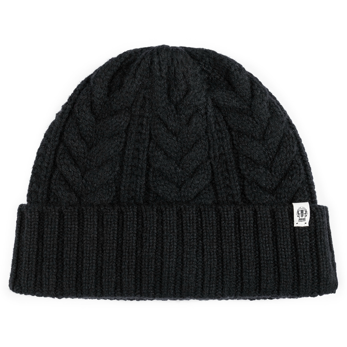 Cashmere Twist Mütze  - black