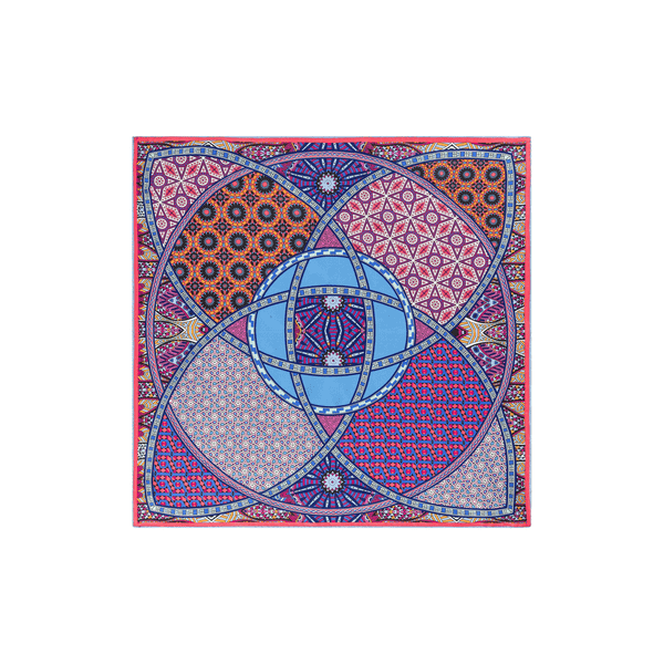 Kaleidoskope 53x53 - multi indigo