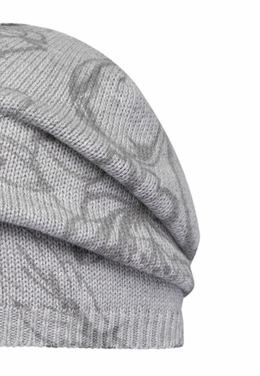 Summer Flower Mütze - silvergrey