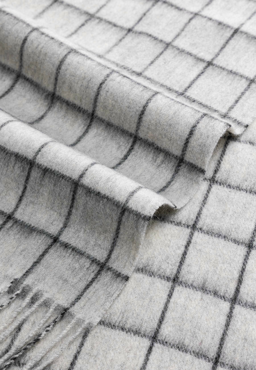 Square Wool Women 30x170 - light grey