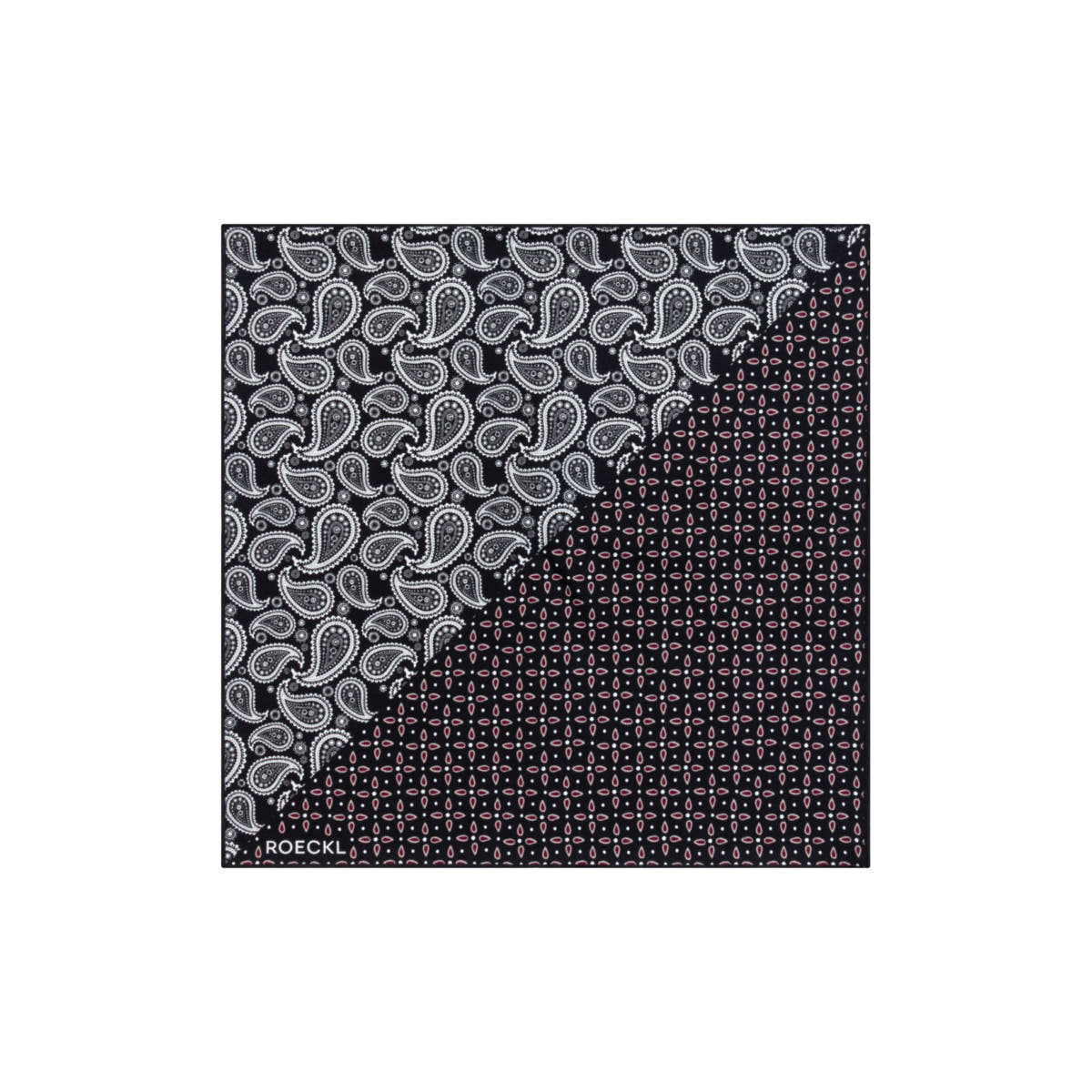 Gentleman´s Poket Square 30x30  - multi black