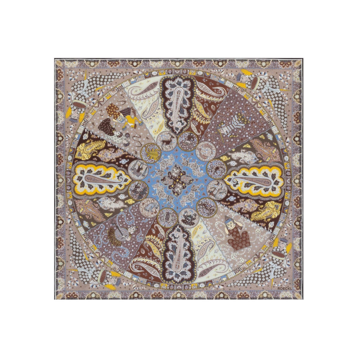 Small Horoscope 70x70 - multi beige