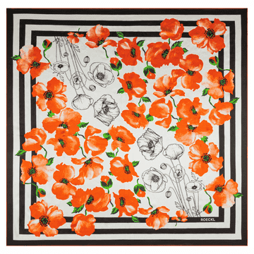 Poppy Rush 130x130  - black/orange