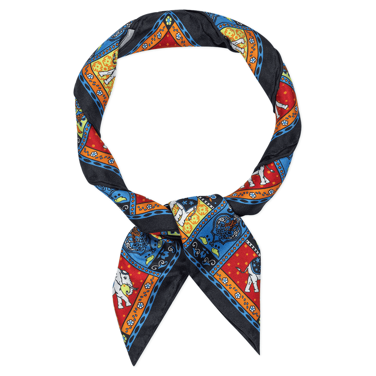 Lucky Elephant 53x53  - multi black