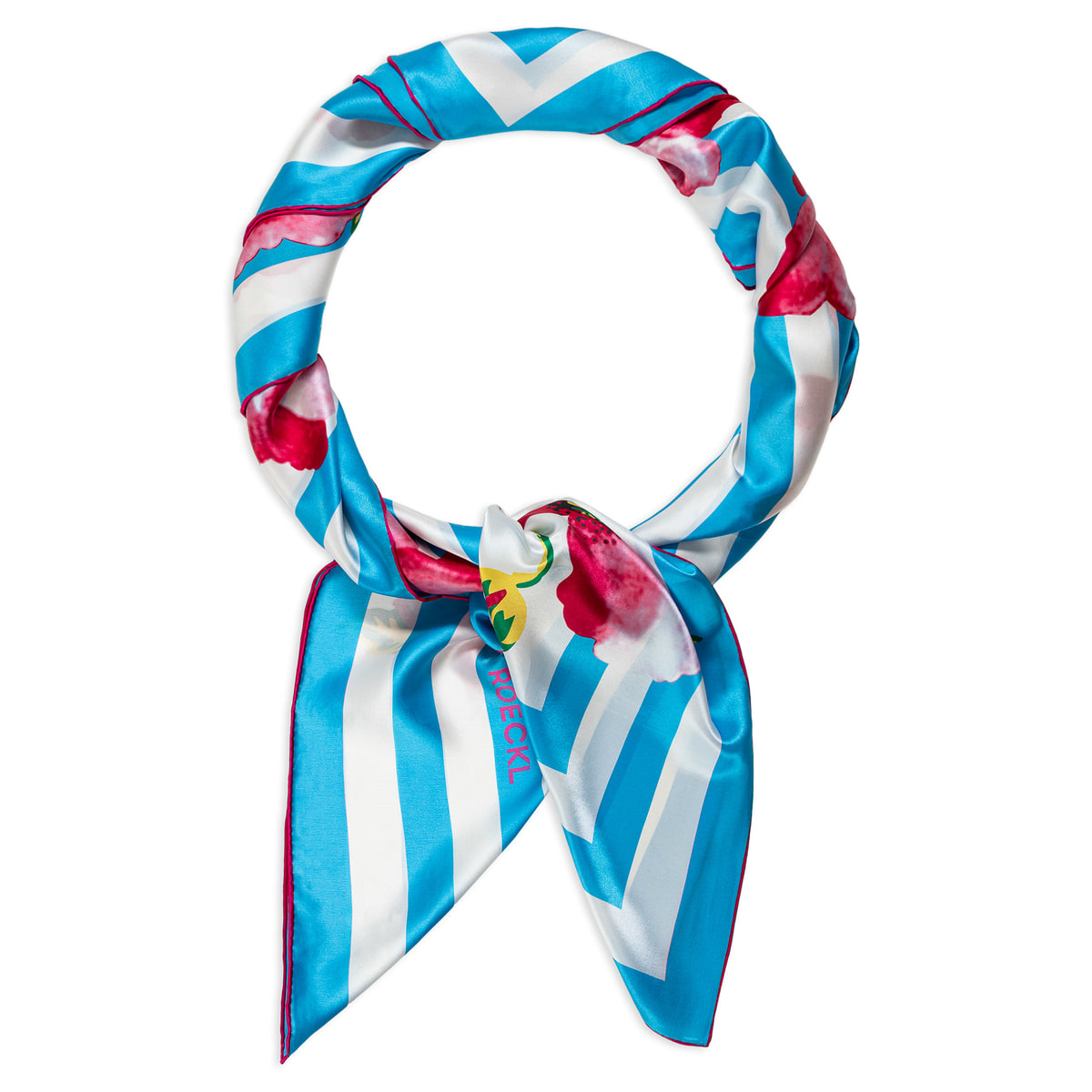 Poppy Rush 130x130  - turquoise/pink