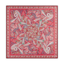 Wool Feather 90x90  - multi scarlet