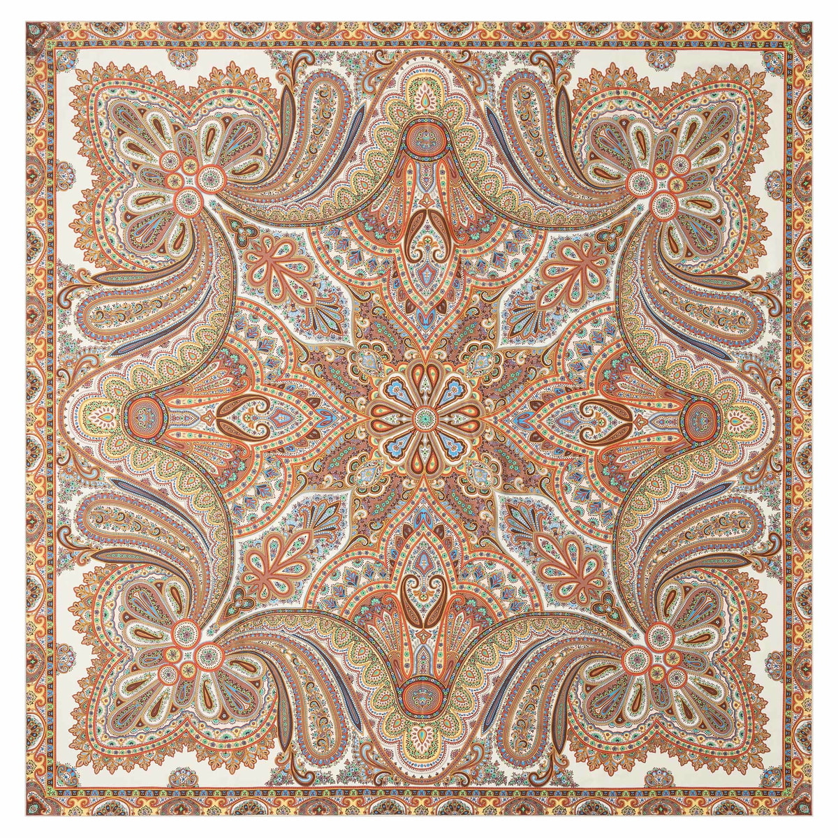 Aesthetic Paisley 140x140 - panna multi