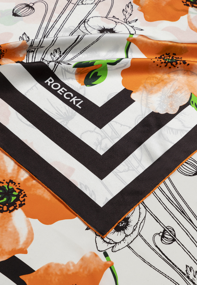 Poppy Rush 130x130  - black/orange