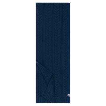 Cashmere Twist Schal 30x180  - navy