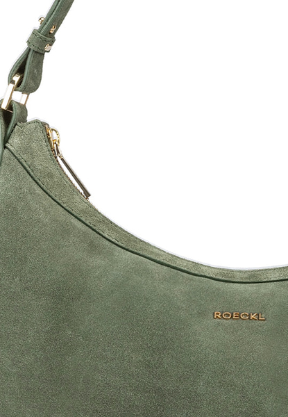 Liberty Schultertasche medium Veloursleder  - loden