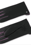 Ladies Gloves Color Mix - black/pink