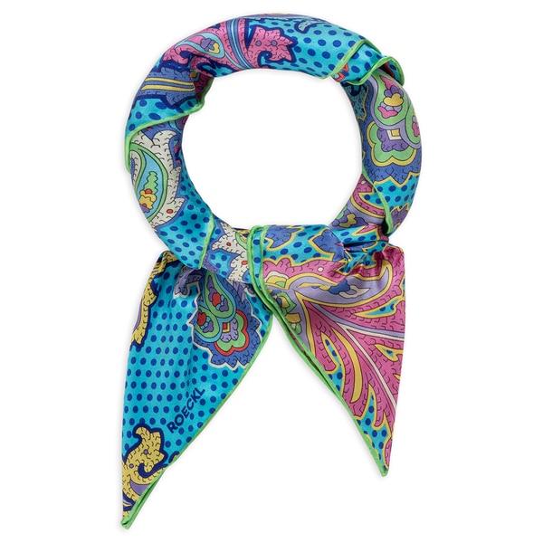 Paisley Illusion 53x53 - turquoise