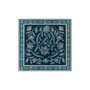 Blooming Mandala 64x64  - blue