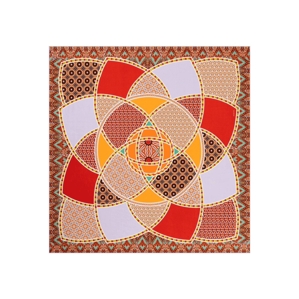 Kaleidoskop 100x100 - multi red