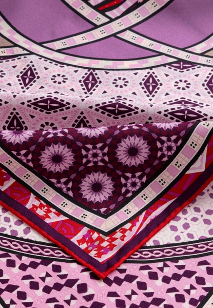 Kaleidoskope 53x53 - red/wine